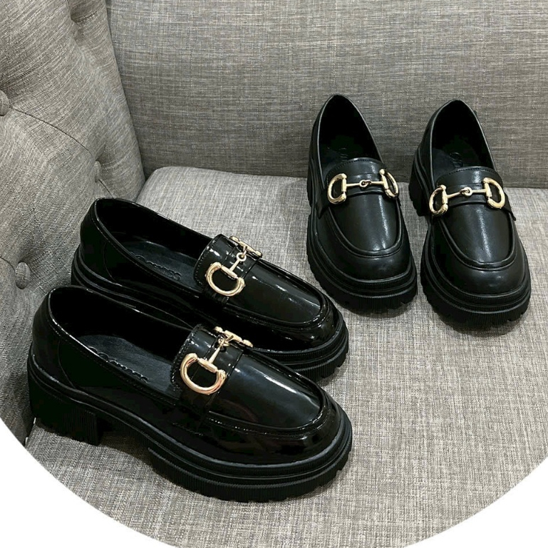 Giày Đốc nữ lolita đế cao 7cm phong cách vintage ulzzang