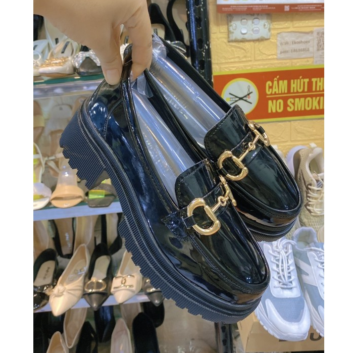 Giày Đốc nữ lolita đế cao 7cm phong cách vintage ulzzang