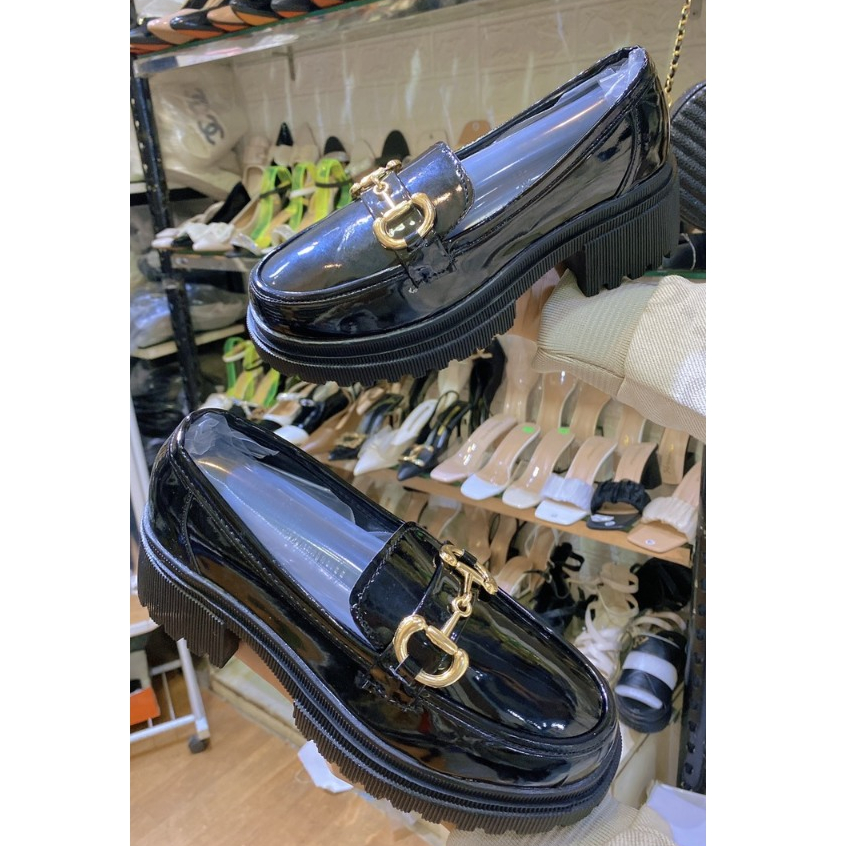 Giày Đốc nữ lolita đế cao 7cm phong cách vintage ulzzang