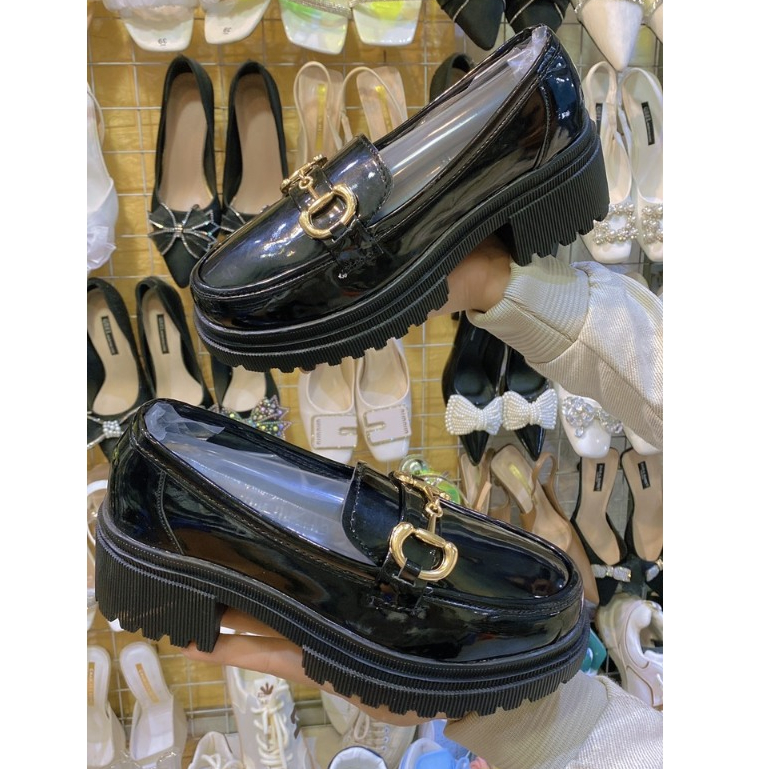 Giày Đốc nữ lolita đế cao 7cm phong cách vintage ulzzang