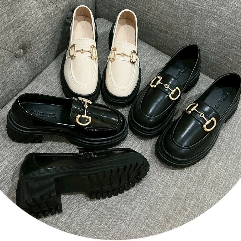 Giày Đốc nữ lolita đế cao 7cm phong cách vintage ulzzang