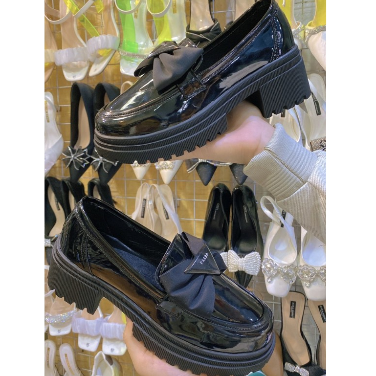 Giày Đốc nữ lolita đế cao 6cm phong cách vintage ulzzang