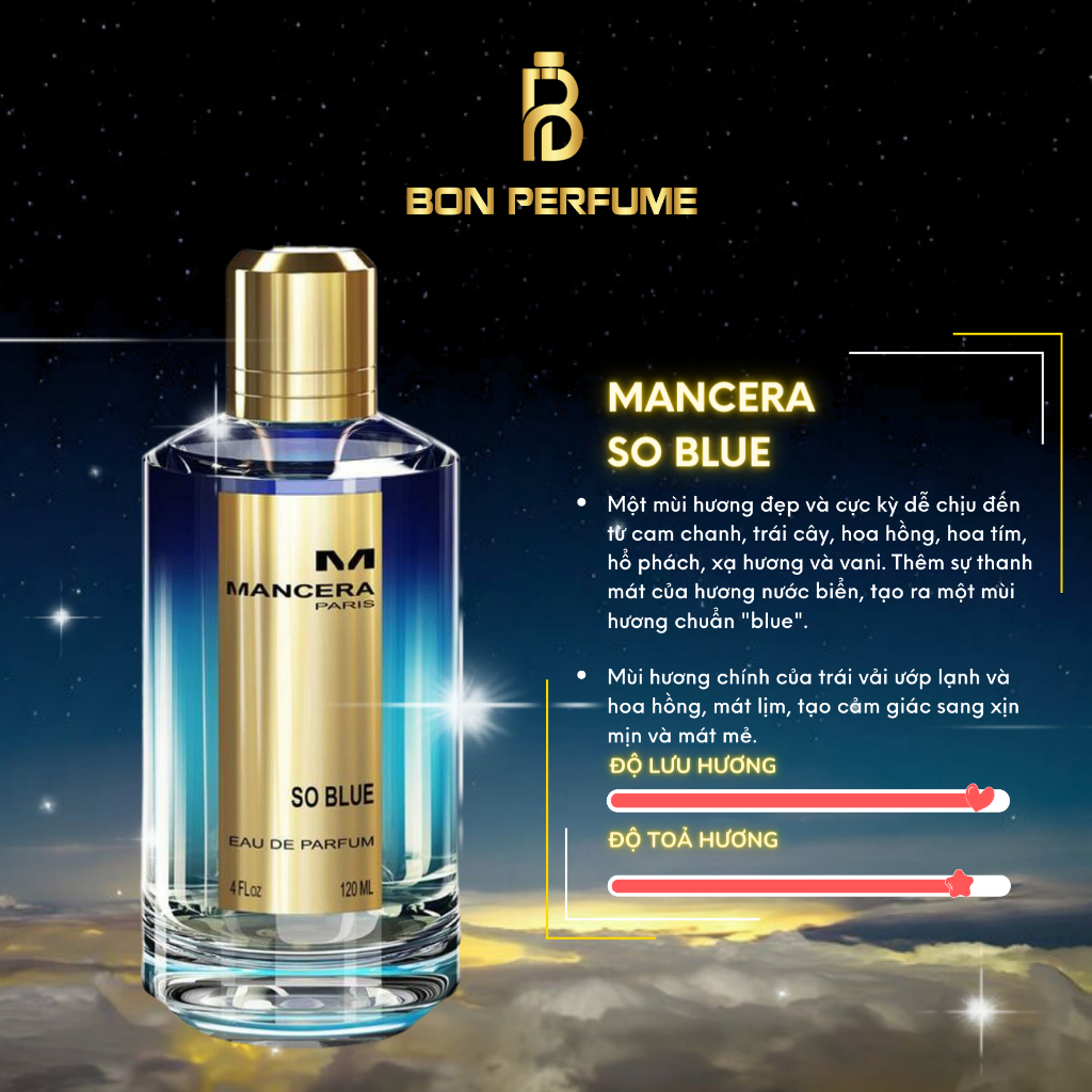 Nước hoa So Blue Mancera 10ml | BON PERFUME