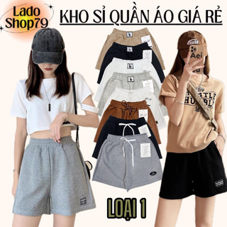 Quần đùi nữ vải thun tổ ong loại 1 chất dày dặn nặng