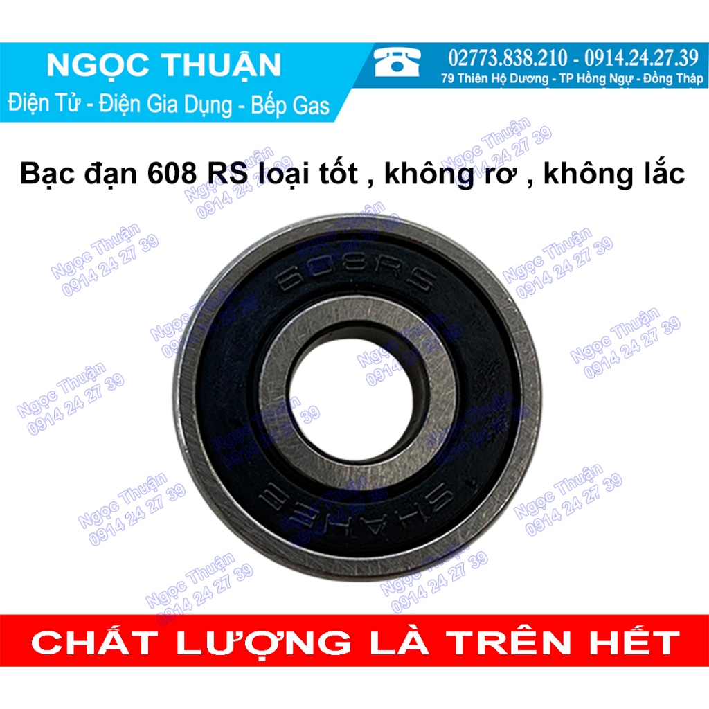 Bạc Đạn 608RS  , Sơ mi dùng cho quạt