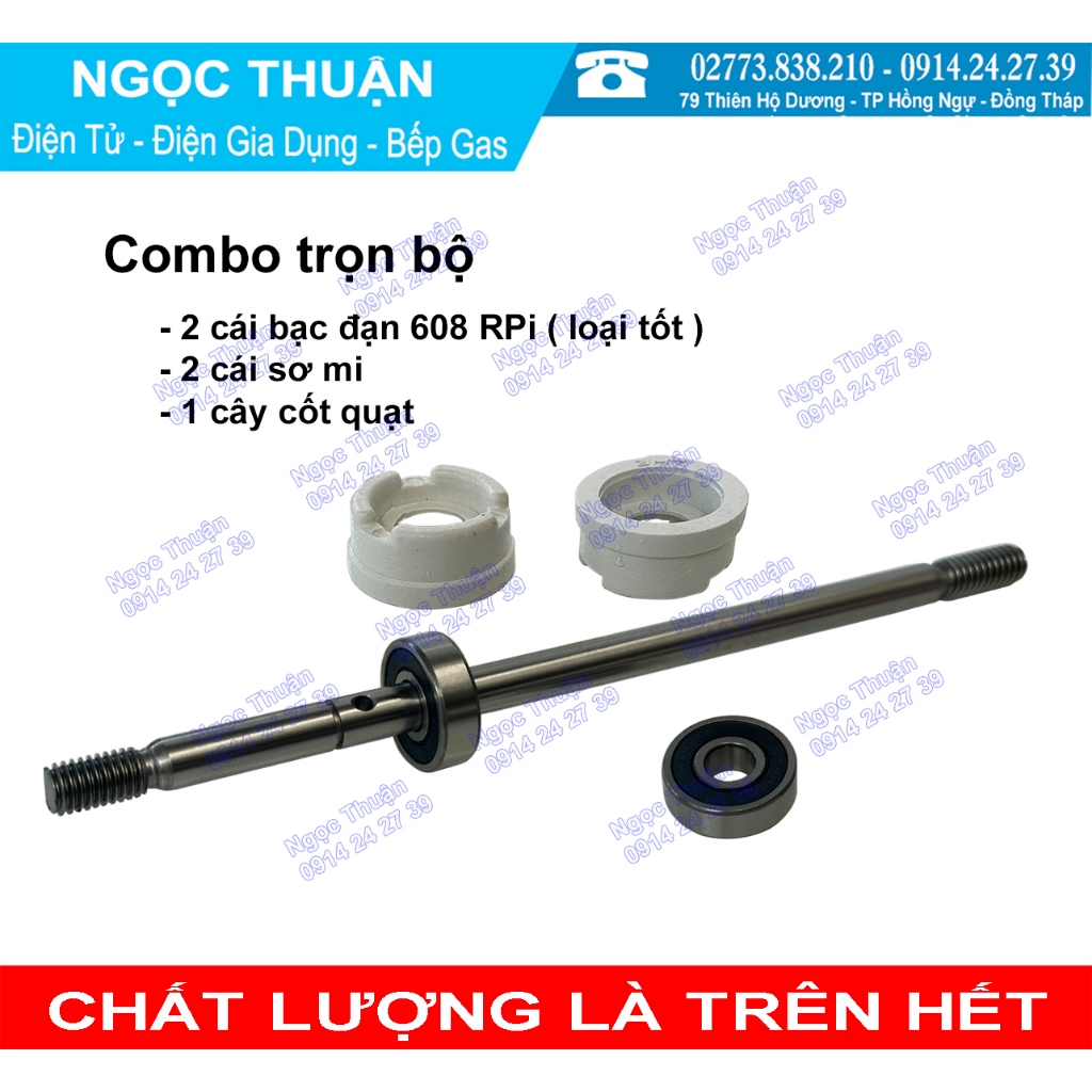 Bạc Đạn 608RS  , Sơ mi dùng cho quạt