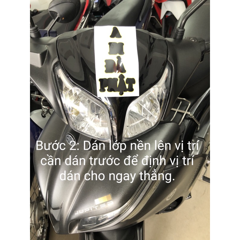 DECAL DÁN CHỮ “A DI ĐÀ PHẬT” . Bán lẻ + sỉ.