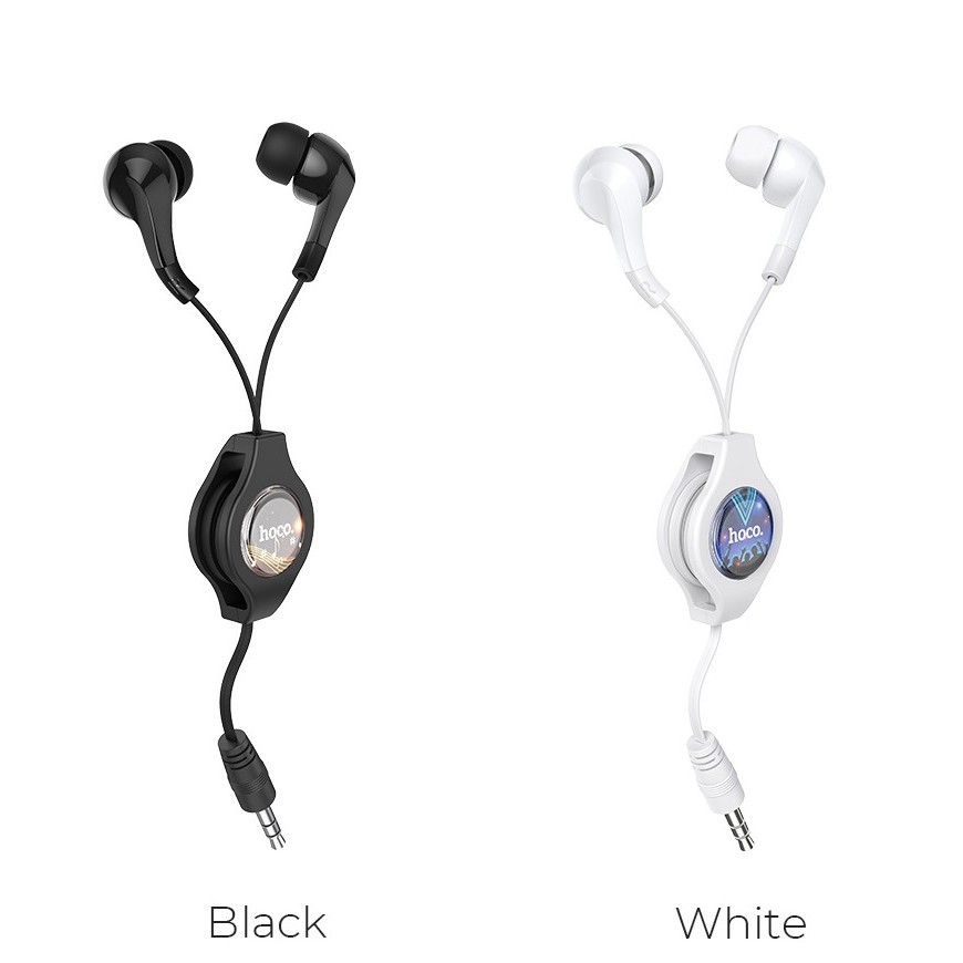 Tai Nghe Nhét tai Âm thanh hay jack 3.5mm Dây Rút Chính Hãng Hoco M68 Có Micro Đàm Thoại cho điện thoại, tablet .. hoco.