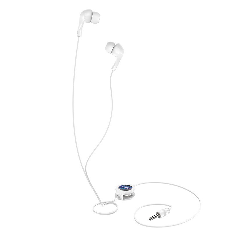 Tai Nghe Nhét tai Âm thanh hay jack 3.5mm Dây Rút Chính Hãng Hoco M68 Có Micro Đàm Thoại cho điện thoại, tablet .. hoco.