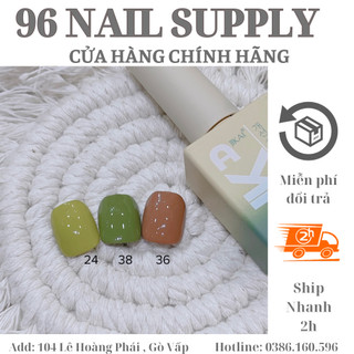 Sơn jikai lẻ màu hót, sơn gel màu xanh nâu trắng da