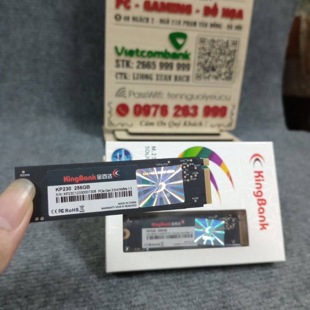 Ổ CỨNG SSD KINGBANK KP230 M.2 NVME 256GB PCIE GEN3X4 NEW BẢO HÀNH 36 THÁNG