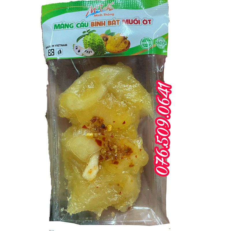 Mãng cầu bình bát sấy muối ớt Minh Thông gói 500 gram