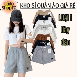 Quần short nữ vải thun tổ ong loại 1 chất dày dặn