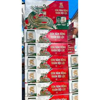 Thùng 24 lon bia sài gòn lager 330ml