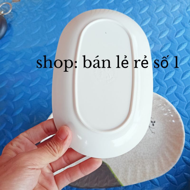 Đĩa phíp marimmell cao cấp hình bầu dục lòng sâu