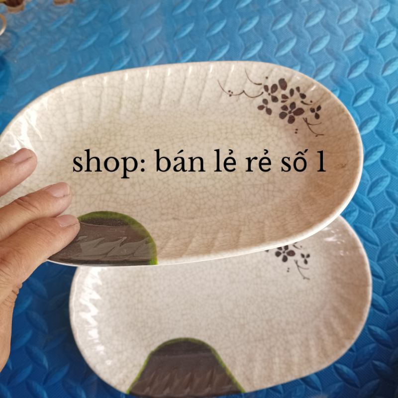 Đĩa phíp marimmell cao cấp hình bầu dục lòng sâu