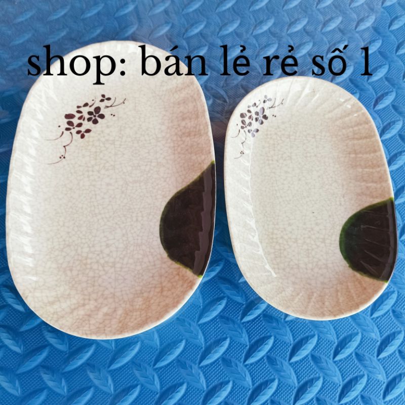 Đĩa phíp marimmell cao cấp hình bầu dục lòng sâu