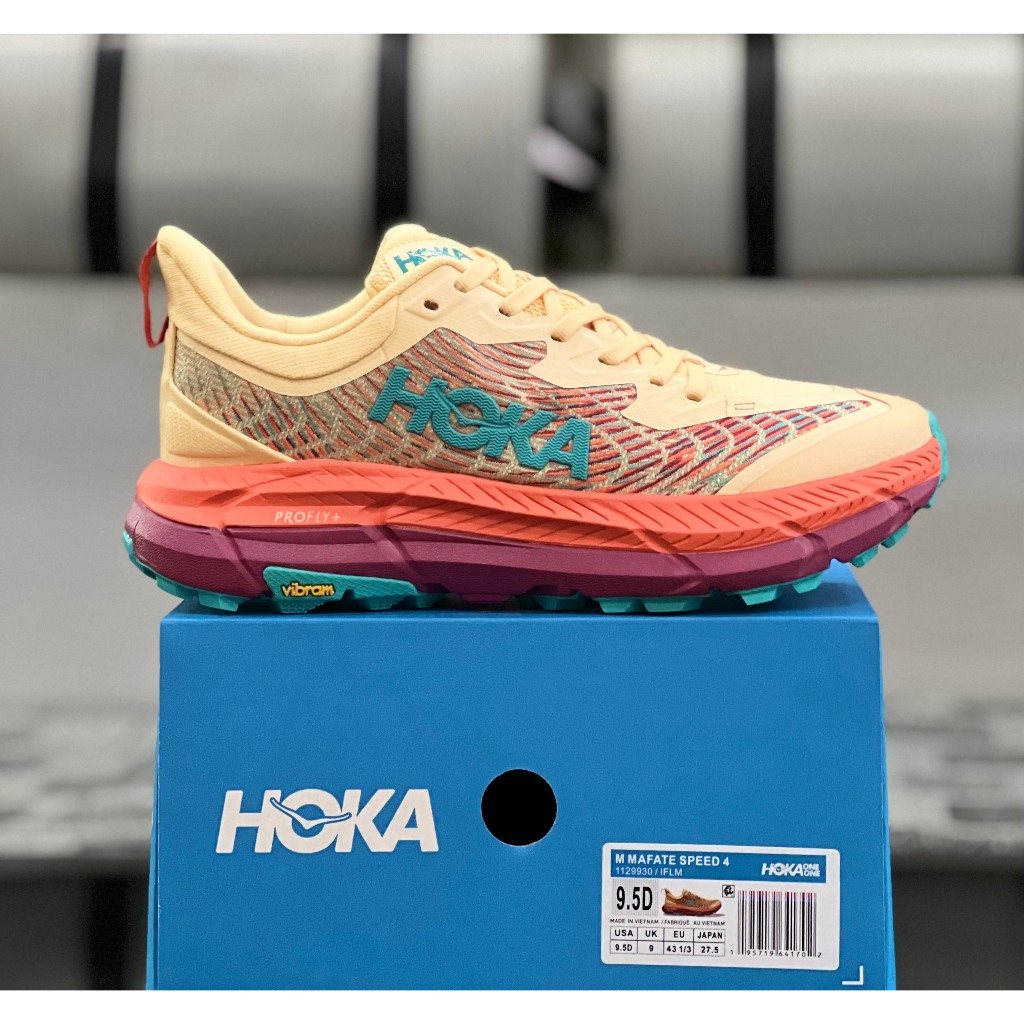 Giày Trail - Leo Núi H0ka Matafe Speed 4 Nam - Đế Vibram Chống Trơn Trượt - Full Box