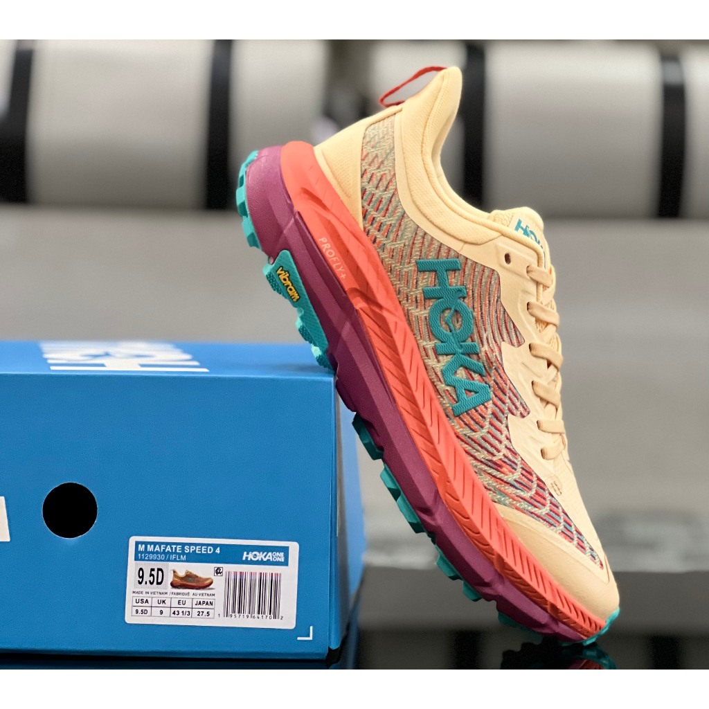 Giày Trail - Leo Núi H0ka Matafe Speed 4 Nam - Đế Vibram Chống Trơn Trượt - Full Box