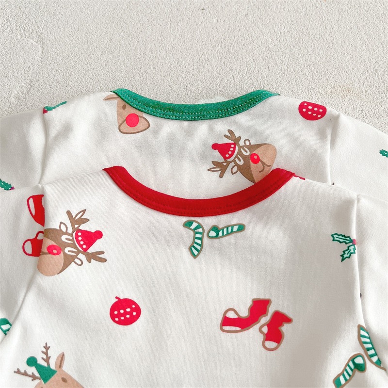 Body suit Noel tặng kèm mũ và quần cho bé trai bé gái Hokiha Kid  size 5-13kg TE93