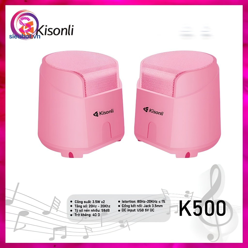 Loa Vi Tính 2.1 KISONLI U3100 Mini Led RGB Có Dây Loa Máy Tính Nghe Nhạc Để Bàn Gaming Pc Laptop Bass Mạnh