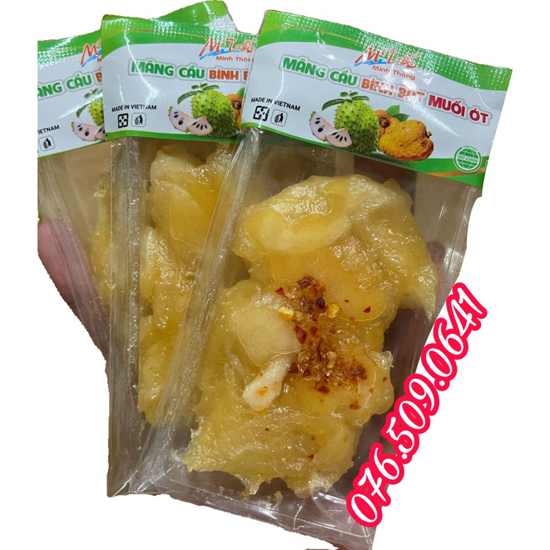 Mãng cầu bình bát sấy muối ớt Minh Thông gói 500 gram
