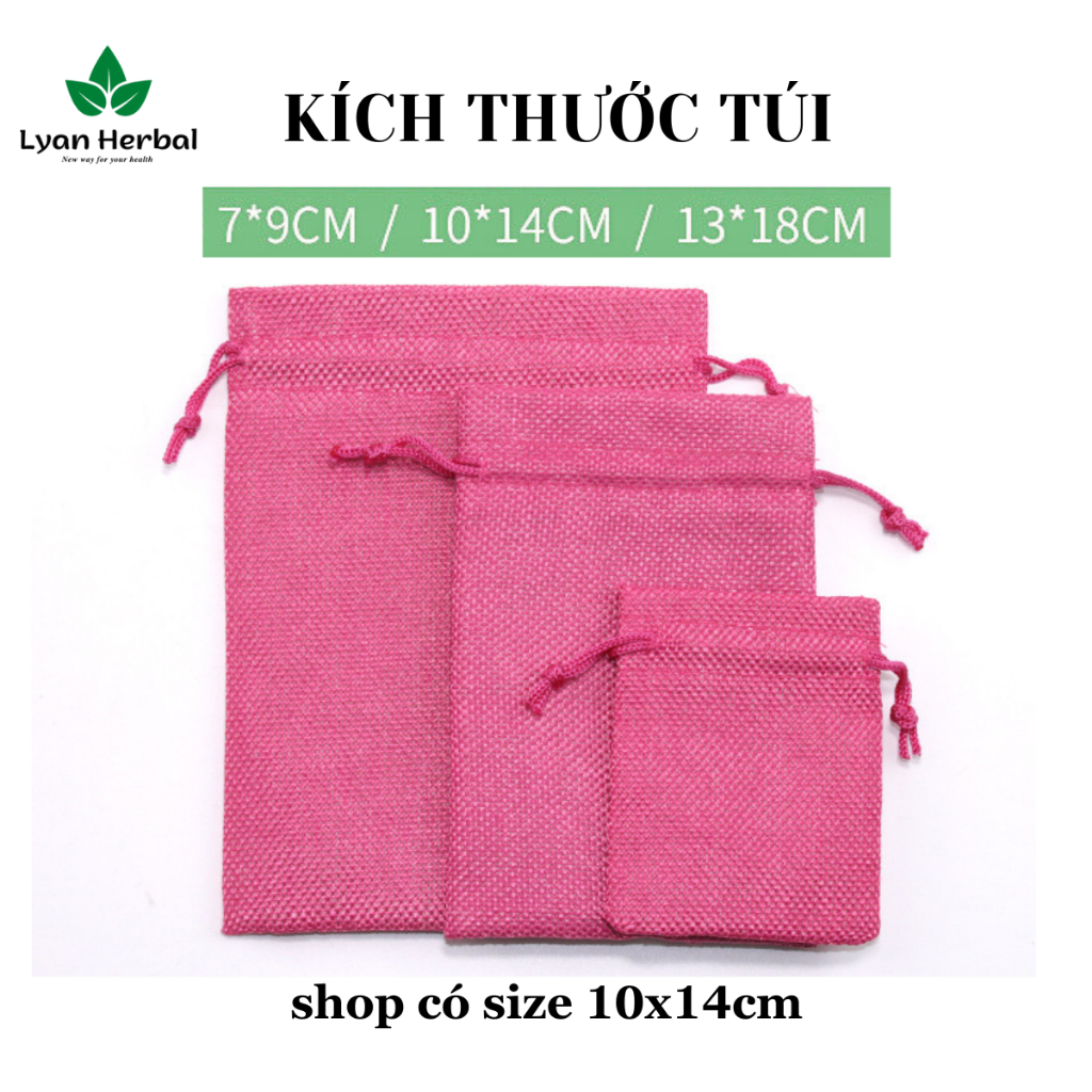 Túi vải bố dây rút nhiều màu, túi vải đai làm túi thơm đựng hạt cà phê túi đựng trang sức túi vải nhỏ