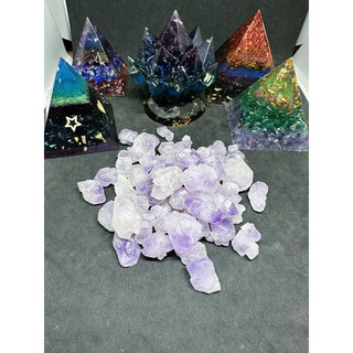 Vụn tím thô Amethyst thanh tẩy handmade