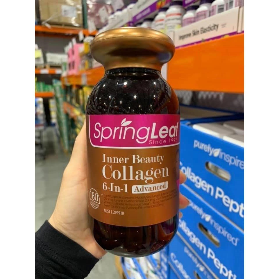 Viên Uống COLLAGEN SPRING LEAF INNER BEAUTY COLLAGEN PLUS, gồm 180 viên