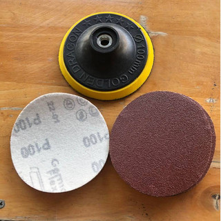 Đế dán chà nhám size 100mm đế nhựa - đế nhôm