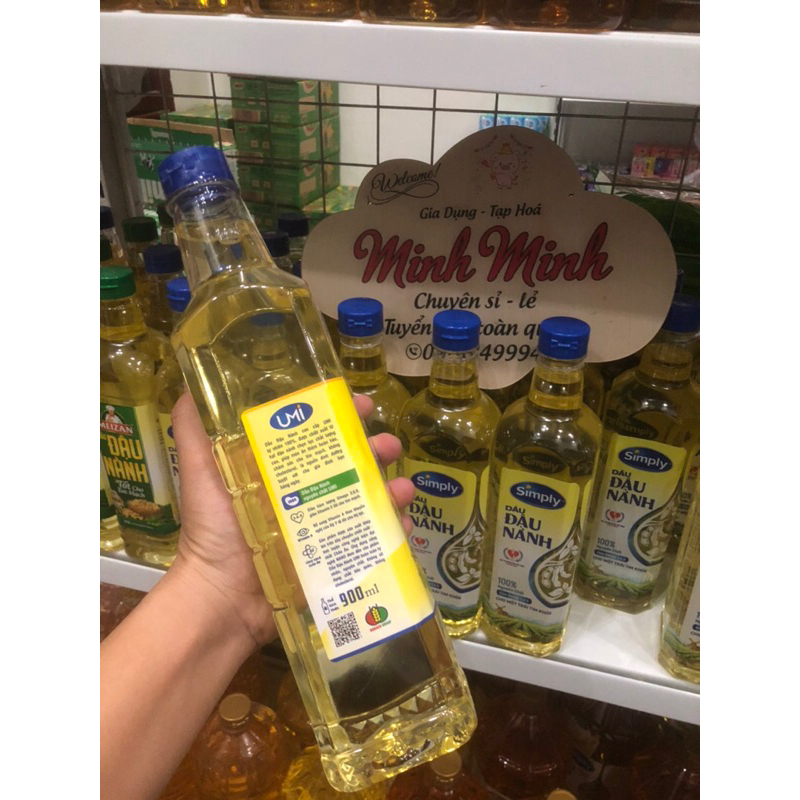 Combo 2 chai dầu ăn ĐẬU NÀNH Umi an toàn cho tim mạch