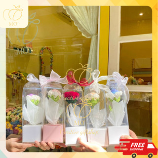 Bông hoa hồng Handmade Bằng Len - Hoa Len Làm Quà Tặng