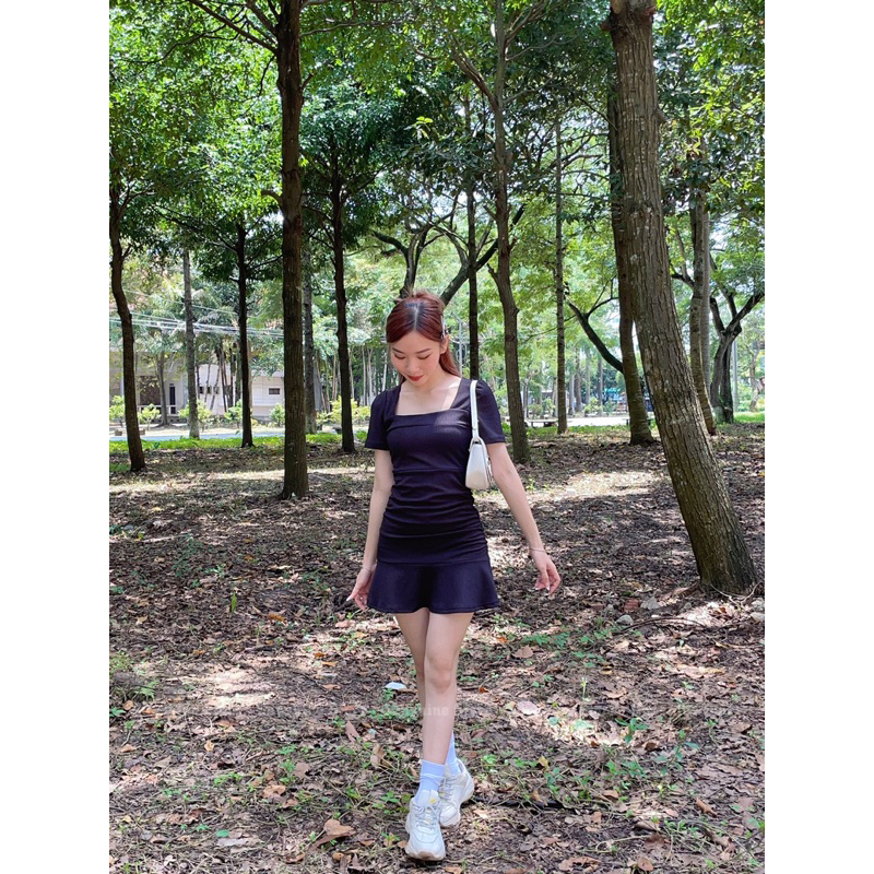 LUCKY DRESS - Đầm ôm dáng đuôi cá nhún eo che được mọi khuyết điểm, độ co dãn tốt, lên form chuẩn hàng thiết kế cao cấp