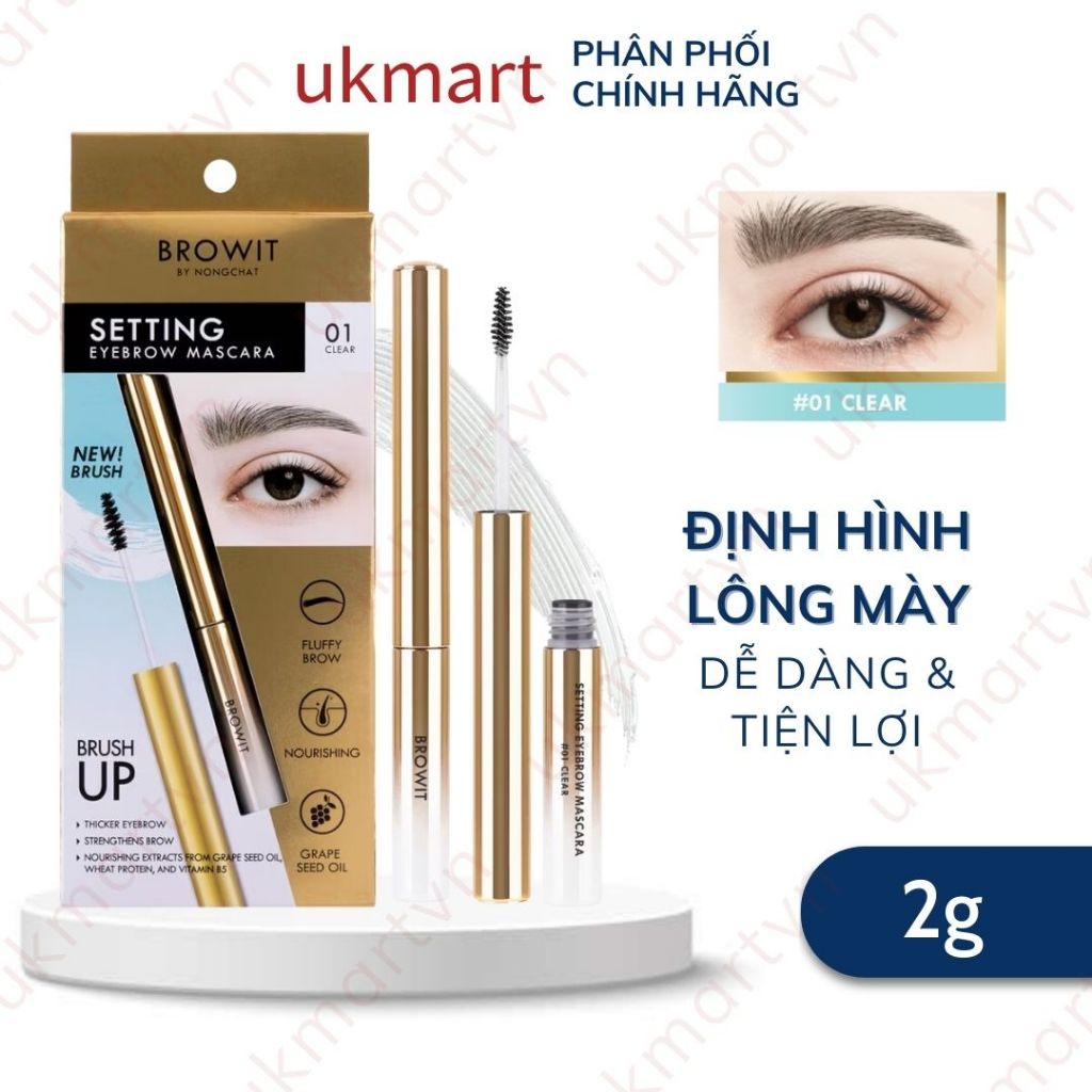 Bút Setting Eyebrow Mascara Định Hình Lông Mày Browit By NongChat Không Nhoè, Không Trôi