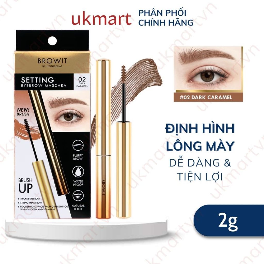 Bút Setting Eyebrow Mascara Định Hình Lông Mày Browit By NongChat Không Nhoè, Không Trôi