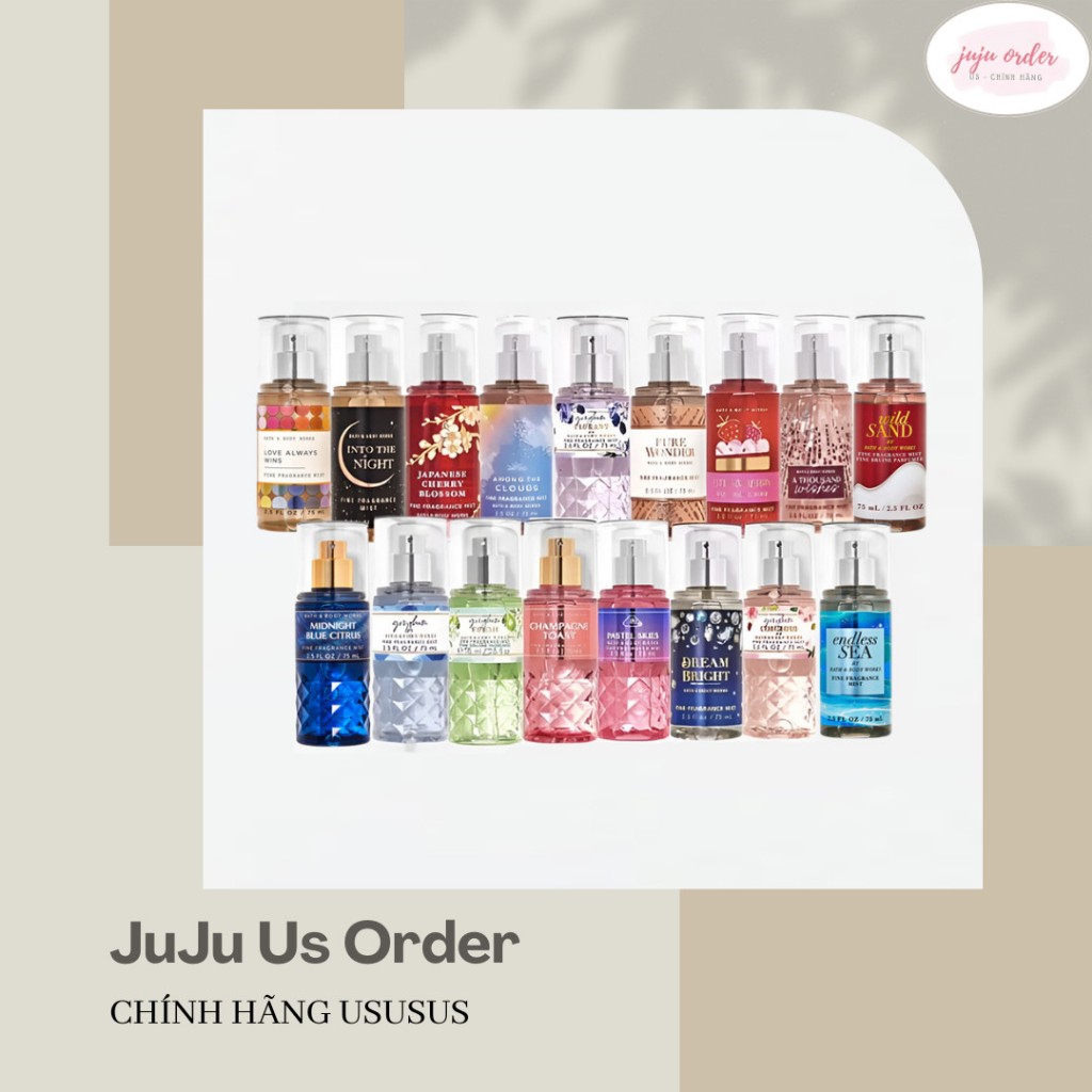 - XỊT THƠM-BODY MIST - BATH&BODYWORKS - 75ML