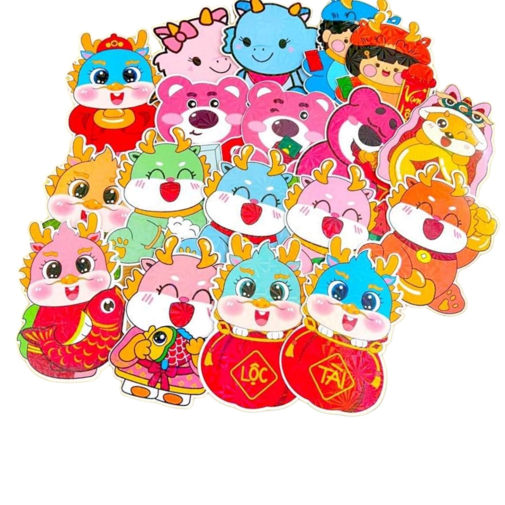 Combo 10 bao lì xì chibi 3D