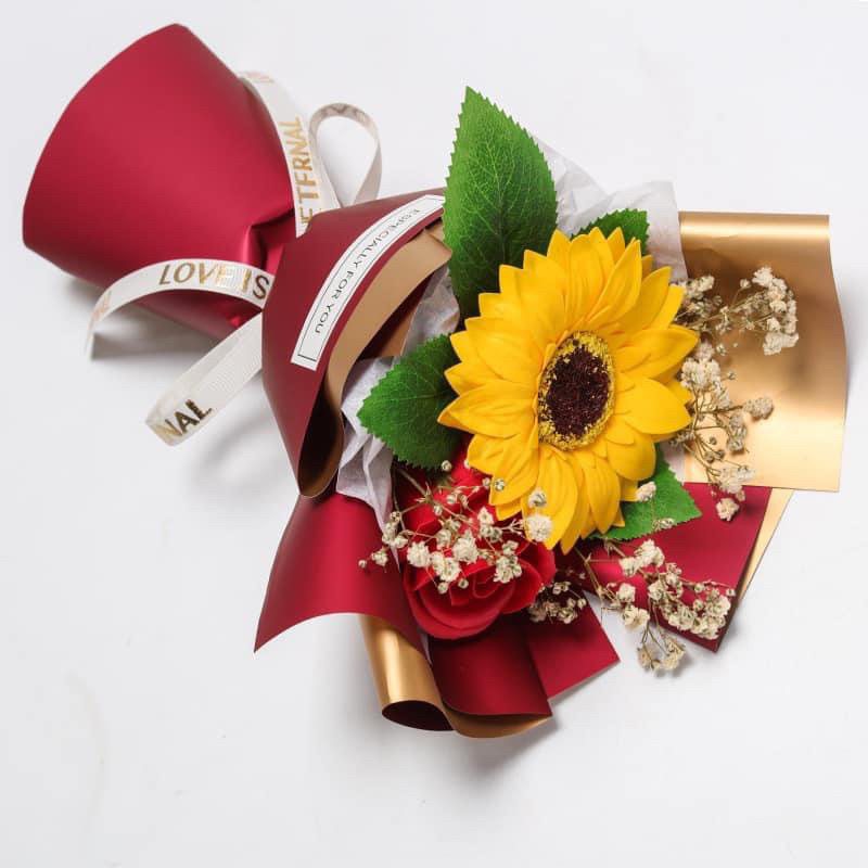 Giỏ Hoa Len Tặng Kèm Đèn Led+ Túi Quà Tặng Baostore