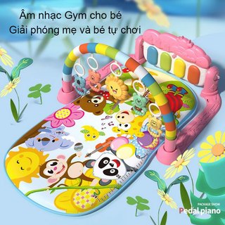 Thảm nhạc nằm chơi cho bé đủ loại hươu, voi, khỉ, cá heo, gâu. Thảm nhạc cho bé sơ sin