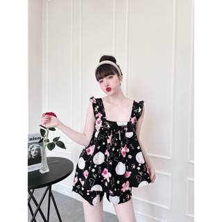 Bộ mặc nhà, đồ ngủ Pijama nữ nơ fom 2xl. Chất liệu mango cao cấp. Size từ 50-80kg. Quần có túi sâu, áo có bo chun co dãn