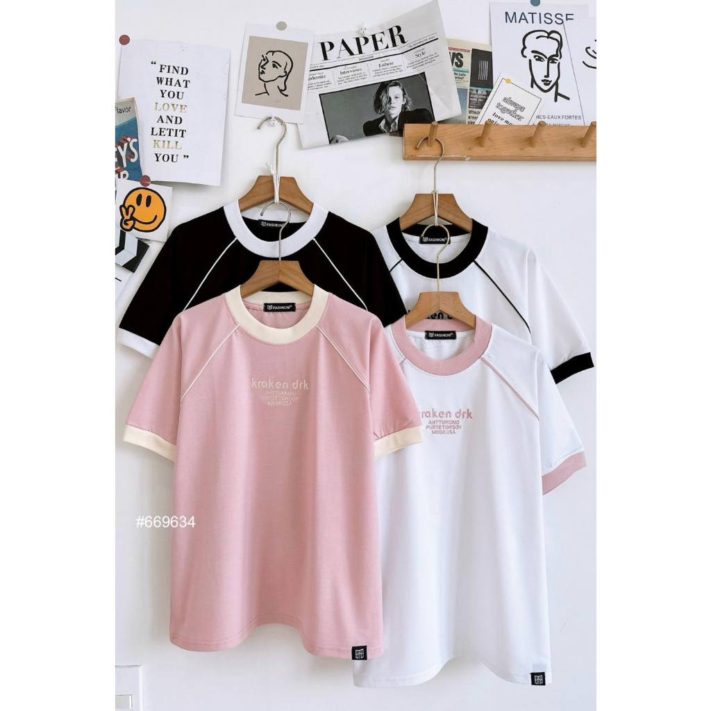 Babytee rộng thêu chữ #669634
