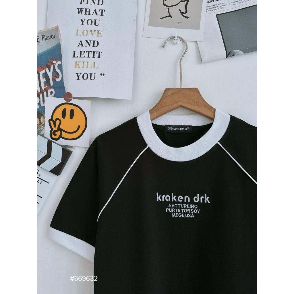 Babytee rộng thêu chữ #669634