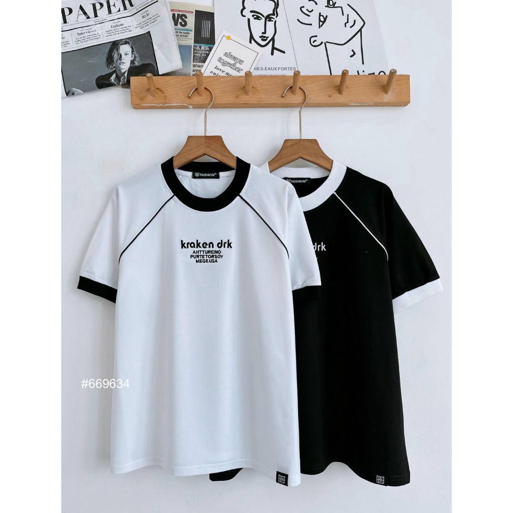 Babytee rộng thêu chữ #669634