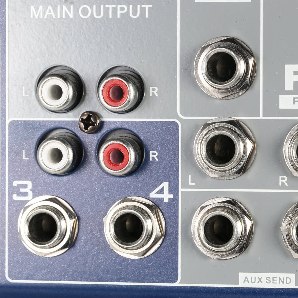 Mixer Yamaha F4-USB, Kết Nối Bluetooth, USB, Giúp Nâng Cấp Âm Thanh Loa Công Suất, Ampli, Loa Kéo Để Hát Karaoke