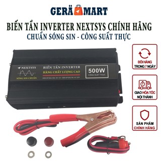 Bộ Kích Điện Inverter Nextsys chính hãng công suất thực 500W sóng sin chuẩn - Biến tần Inverter 500W sóng sin chuẩn