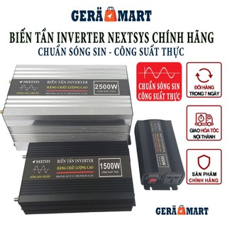 Bộ kích điện inverter nextsys chính hãng công suất thực 500w/1500w/2500w sóng sin chuẩn - biến tần inverter 500w/1500w/2