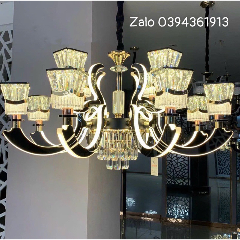Đèn chùm hiện đại 12 tay phale phòng khách cao cấp ĐÔ THÀNH LIGHT L