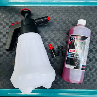 Combo bình xịt rửa xe bọt tuyết 2l + nước rửa xe không chạm ekokemika bio 45 1l