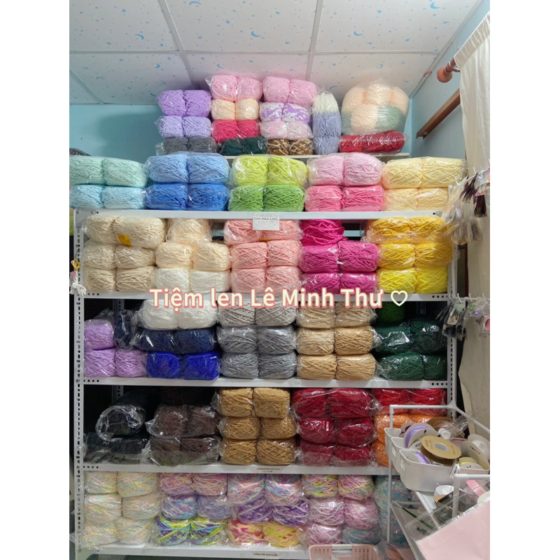 Len nhung đũa bông sữa sợi 5mm 165g