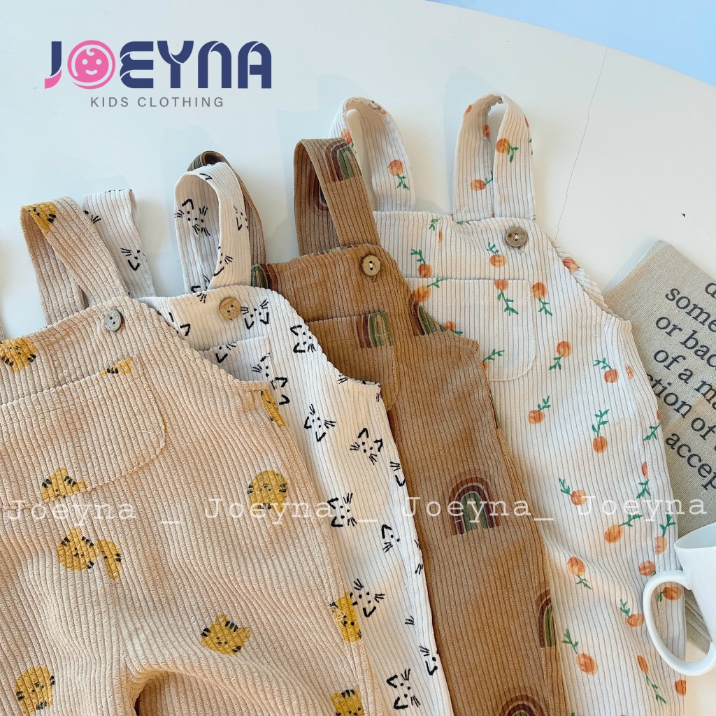 Yếm Nhung Joeyna Họa Tiết Cho Bé 8-23kg